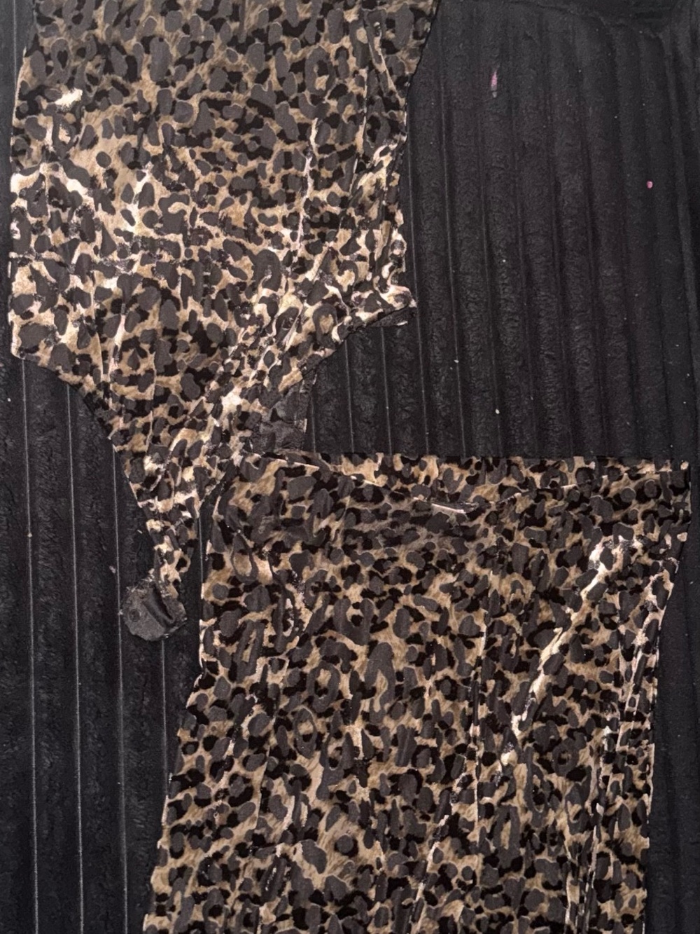 Fashion Nova Leopard Print Midi Skirt - Tan & Black